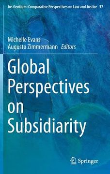 portada Global Perspectives on Subsidiarity (en Inglés)