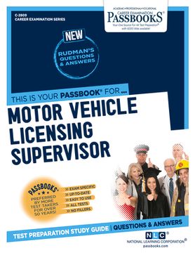 portada Motor Vehicle Licensing Supervisor (C-2809): Passbooks Study Guide Volume 2809