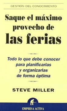 portada Saque el Máximo Provecho de las Ferias (Gestión del Conocimiento) (in Spanish)