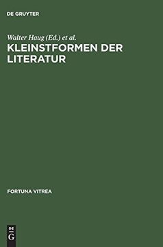 portada Kleinstformen der Literatur (in German)