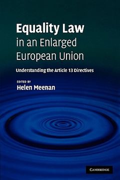 portada Equality law in an Enlarged European Union Paperback (en Inglés)