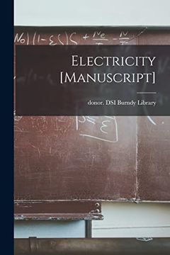 portada Electricity [Manuscript] (en Inglés)