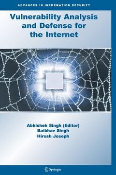 portada vulnerability analysis and defense for the internet (en Inglés)