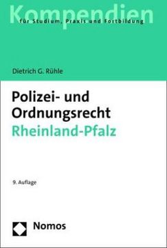 portada Polizei- und Ordnungsrecht Rheinland-Pfalz (en Alemán)
