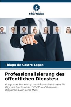 portada Professionalisierung des öffentlichen Dienstes (en Alemán)