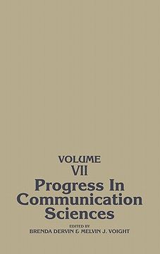 portada progress in communication sciences, volume 7 (en Inglés)