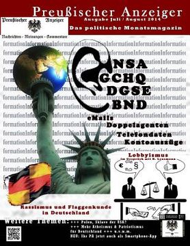 portada Preussischer Anzeiger: Das politische Monatsmagazin - Ausgabe Juli / August 2014 (en Alemán)