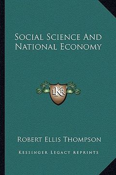 portada social science and national economy (en Inglés)