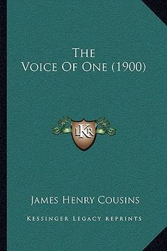 portada the voice of one (1900) (in English)