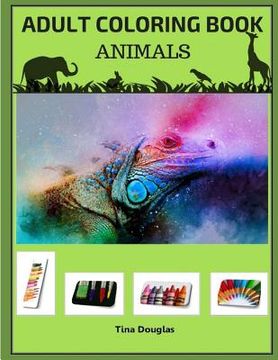 portada Adult Coloring Book Animals: inspiring and fun THEMED coloring book for adults (en Inglés)