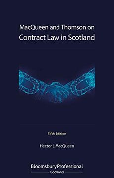 portada Macqueen and Thomson on Contract law in Scotland (en Inglés)