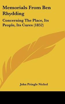 portada memorials from ben rhydding: concerning the place, its people, its cures (1852) (in English)