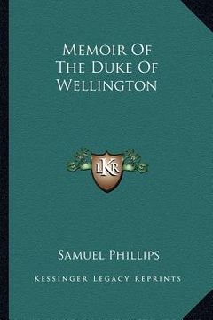 portada memoir of the duke of wellington
