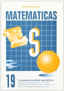 portada Cuaderno matematicas 19 - proporcionalidad geometrica