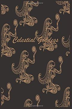 portada Celestial Goddess: 124 Page Softcover, has Lined Pages, College Rule Composition (6” x 9 “) Boho Brown 