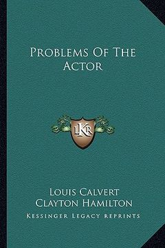 portada problems of the actor (en Inglés)