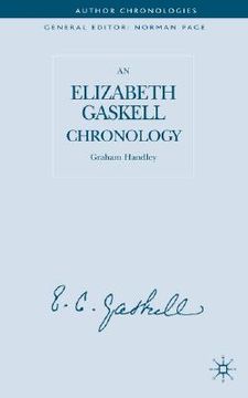 portada an elizabeth gaskell chronology (en Inglés)