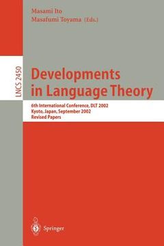 portada developments in language theory (en Inglés)