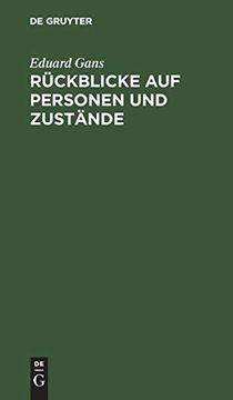 portada Rückblicke auf Personen und Zustände (in German)