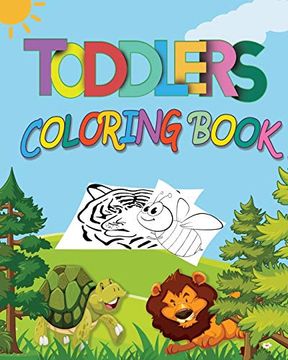 portada Toddlers Coloring Book: Toddler abc Coloring Book, Animal Alphabet Coloring,High-Quality Black&White Coloring Designs, Coloring Book for Kids Ages 2-8 