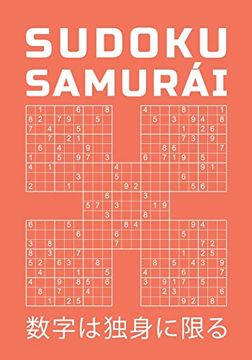 portada Sudoku Samurái: Rompecabeza de Nivel Difícil | 150 Juegos de Lógica | Puzzle Para Adictos a los Números