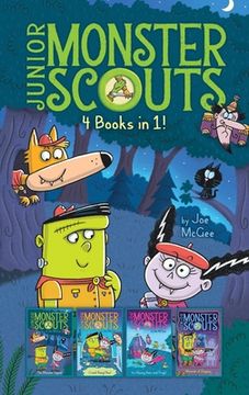 portada Junior Monster Scouts 4 Books in 1!: The Monster Squad; Crash! Bang! Boo!; It's Raining Bats and Frogs!; Monster of Disguise (en Inglés)