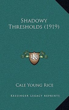 portada shadowy thresholds (1919) (en Inglés)