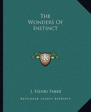portada the wonders of instinct (en Inglés)
