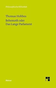 portada Behemoth Oder das Lange Parlament (Philosophische Bibliothek) (en Alemán)