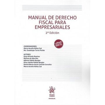 portada Manual de Derecho Fiscal Para Empresariales 2a Edicion (in Spanish)