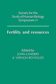 portada Fertility and Resources Hardback (Society for the Study of Human Biology Symposium Series) (in English)