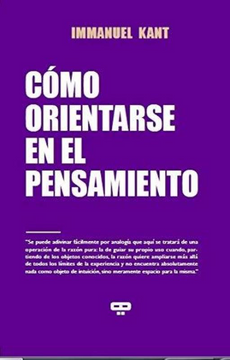 portada Como Orientarse en el Pensamiento (in Spanish)
