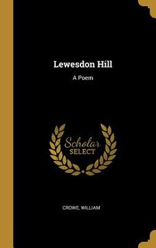 portada Lewesdon Hill: A Poem