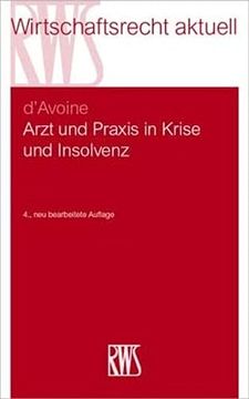 portada Arzt und Praxis in Krise und Insolvenz (en Alemán)