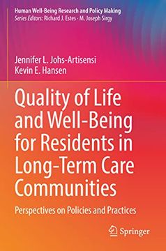 portada Quality of Life and Well-Being for Residents in Long-Term Care Communities (en Inglés)