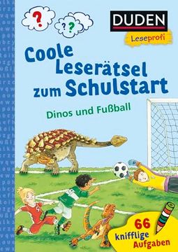 portada Duden Leseprofi - Coole Leserätsel zum Schulstart - Dinos und Fußball, 1. Klasse (en Alemán)
