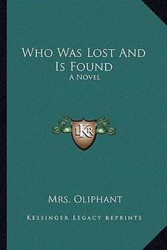 portada who was lost and is found (en Inglés)