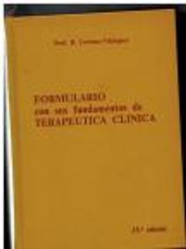 portada Formulario con sus Fundamentos de Terapeutica Clinica