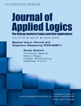 portada Journal of Applied Logics - The IfCoLog Journal of Logics and their Applications - Volume 10, Issue 2, March 2023. Special issue: Formal and Cognitive