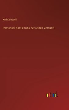 portada Immanuel Kants Kritik der reinen Vernunft (en Alemán)