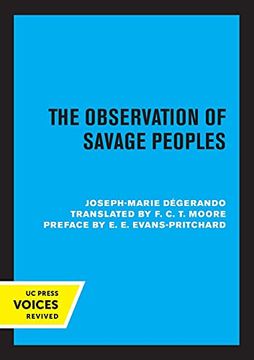 portada The Observation of Savage Peoples 