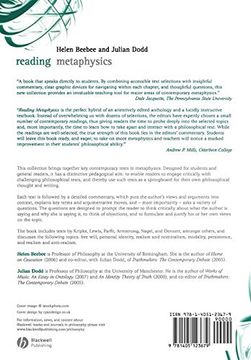 portada Reading Metaphysics: Selected Texts With Interactive Commentary (en Inglés)