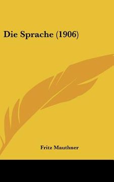 portada Die Sprache (1906) (in German)