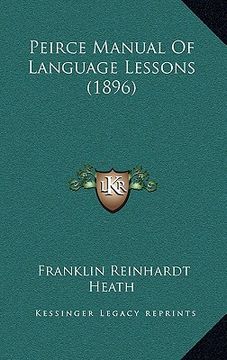 portada peirce manual of language lessons (1896) (en Inglés)