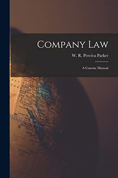 portada Company Law: A Concise Manual (en Inglés)