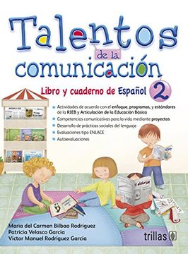 portada talentos de la comunicacion: libro y cuaderno de español 2