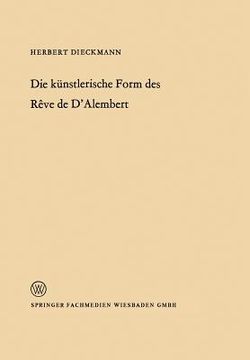 portada Die Künstlerische Form Des Rêve de d'Alembert (en Alemán)