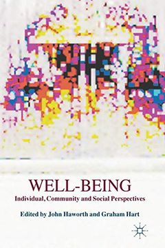 portada Well-Being: Individual, Community and Social Perspectives (en Inglés)