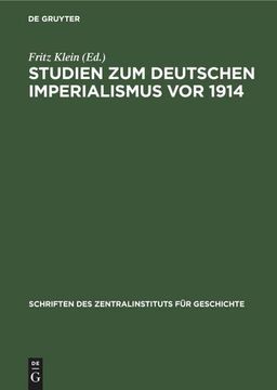 portada Studien zum Deutschen Imperialismus vor 1914 (en Alemán)