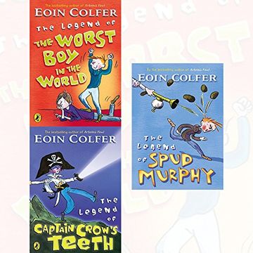 portada Eoin Colfer Collection 3 Books Set (The Legend of the Worst Boy in the World, The Legend of Captain Crow's Teeth, The Legend of Spud Murphy)